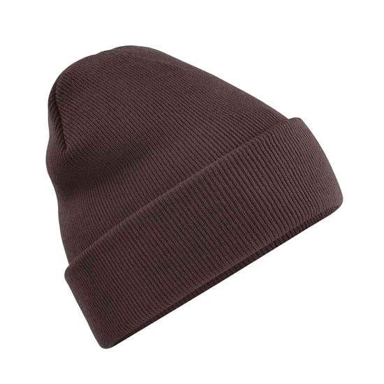 Beechfield Volwassenen van Unisex Originele geboeide Beanie (Chocolade) - Image 1
