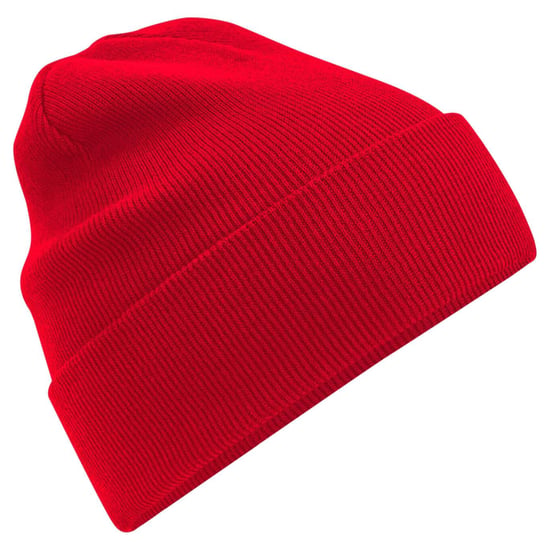 Beechfield Original Organic Cotton Cuffed Beanie (Classic Red) - Image 2