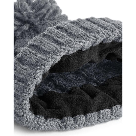 Beechfield Unsiex Volwassenen Kabelbreien Melange Beanie (Lichtgrijs) - Image 3