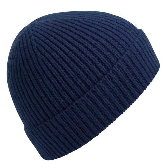 Beechfield Unisex Ribgebreide muts voor volwassenen (Marine Oxford) - Image 1