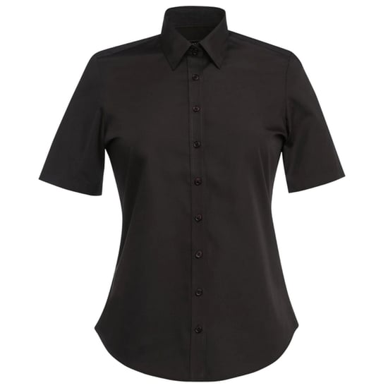 Brook Taverner Dames/Dames Eos Blouse met Korte Mouwen (Zwart) - Image 2