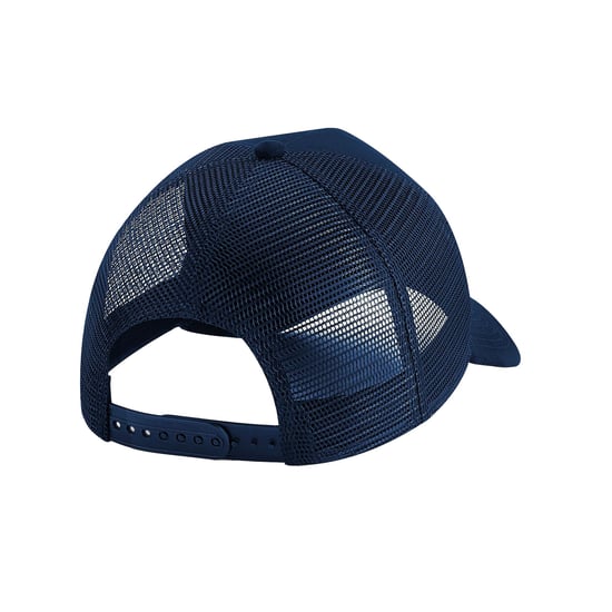 Beechfield Unisex volwassene suède Snapback Trucker pet (Franse marine) - Image 2