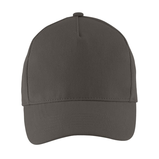 SOLS Long Beach 5 Paneel Baseball Cap (Koolstofgrijs) - Image 1