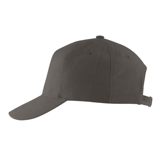 SOLS Long Beach 5 Paneel Baseball Cap (Koolstofgrijs) - Image 3
