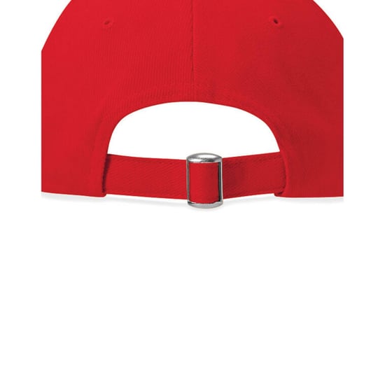 Beechfield Unisex Adult Pro-Style Heavy Brushed Cotton Baseball Cap (Classic Red) - Image 2