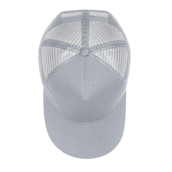 Beechfield Unisex Microknit Snapback Trucker Cap voor volwassenen (Lichtgrijs) - Image 3