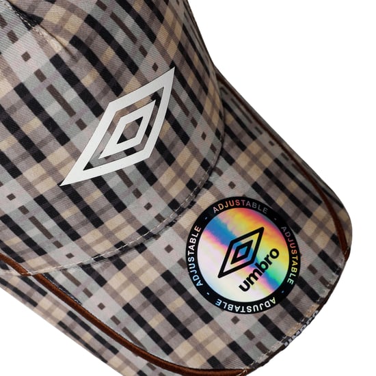 Umbro Geruite Baseballpet met logo (Beige) - Image 3