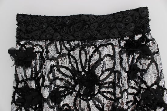 Paljetterad Blommig Shorts Smyckad - Image 5