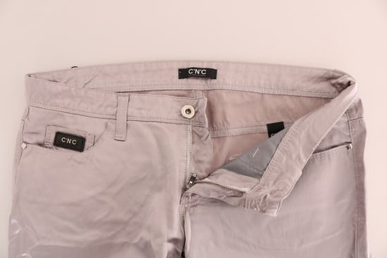 Costume National Beigekleurige Katoenen Slim Fit Jeans - Image 5