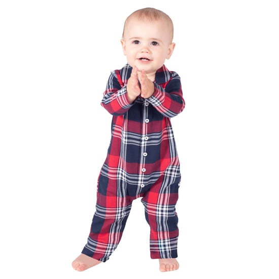 Larkwood Baby-Tartan alles-in-één nachtkleding (Rood/Zwaar) - Image 2