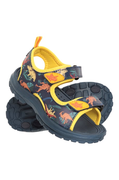 'Sand' Kids Sandals with Touch Strap Fastening Summer Shoes Mustard - Image 1