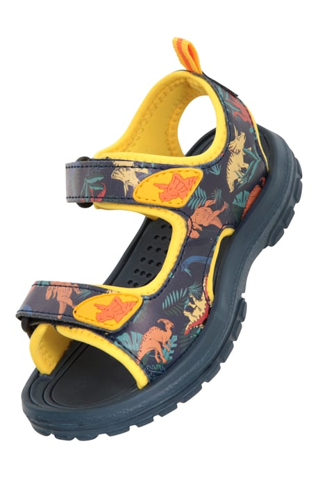 'Sand' Kids Sandals with Touch Strap Fastening Summer Shoes Mustard - Image 6