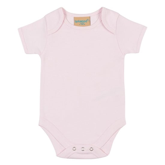 Larkwood Babybody met korte mouwen (Lichtroze) - Image 1