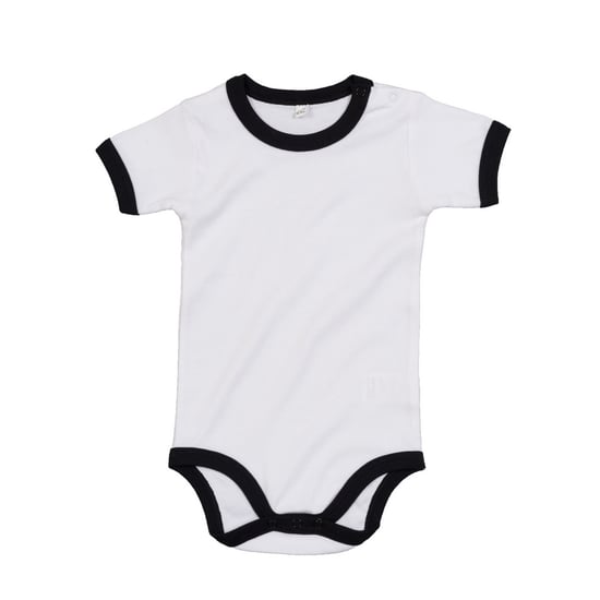Babybugz Baby Ringer Body (Wit/zwart) - Image 2