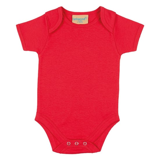 Larkwood Babybody met korte mouwen (Rood) - Image 1