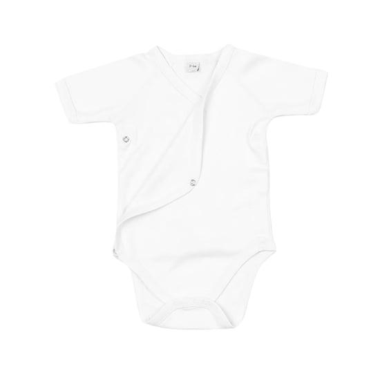 Babybugz Baby Unisex Biologische Katoenen Kimono Bodysuit (Wit) - Image 2