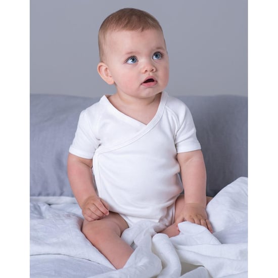 Babybugz Baby Unisex Biologische Katoenen Kimono Bodysuit (Wit) - Image 3