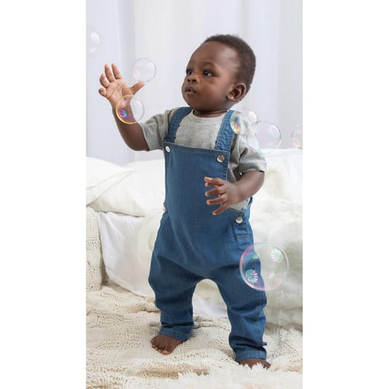 Babybugz Baby Rocks Denim Dungarees (Denim Blauw) - Image 2