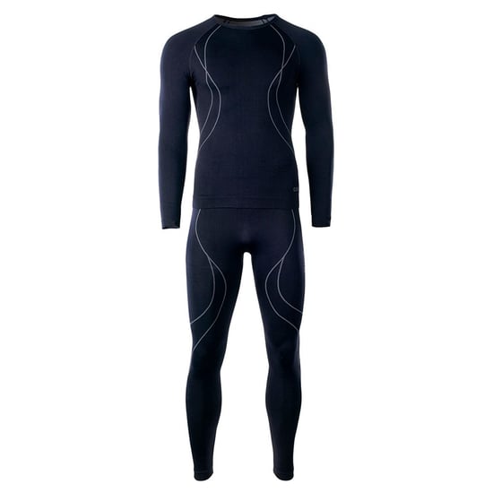 Hi-Tec Heren Ikar Thermische Basislagen Set (Zwart/Grijs) - Image 1