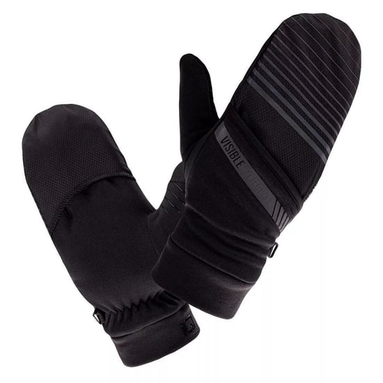 IQ Dames/Dames Nusa II Gestreepte Skihandschoenen (Zwart/Reflecterend) - Image 4