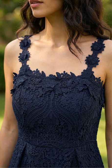 Floral Crochet Midi Dress - Image 4