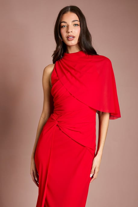 Contour Collective High Neck Drape Jersey Maxi Dress - Image 2