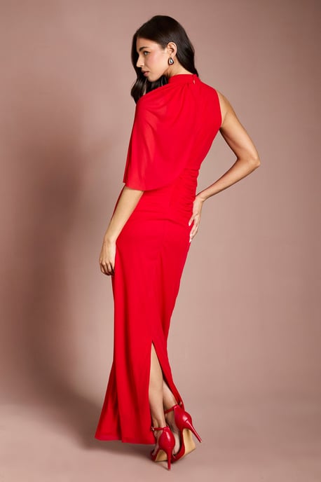 Contour Collective High Neck Drape Jersey Maxi Dress - Image 4