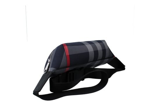 Burberry Sonny Check Bumbag - Navy Grey - Image 3