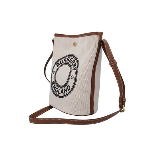 Burberry Medium Canvas Bucket Bag - Wheat - Image 2