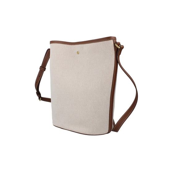 Burberry Medium Canvas Bucket Bag - Wheat - Image 4
