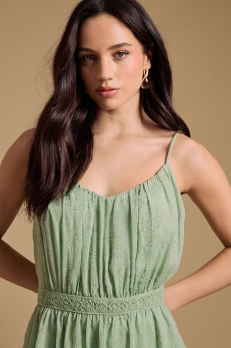 Strappy Tiered Frill Midaxi Dress - Image 2