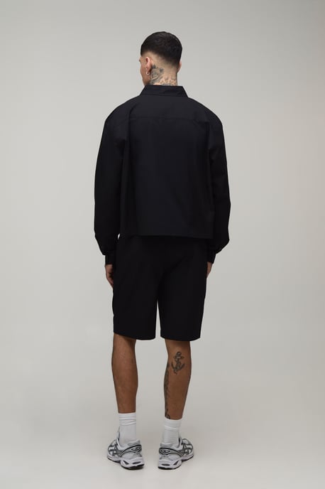 Tall Cropped Boxy Oversized Shirt & Baggy Short Set - Image 2