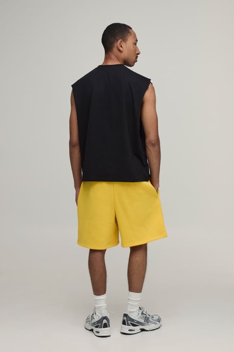 Homme Printed Oversized Boxy Drop Armhole Tank & Baggy Short Set - Image 2