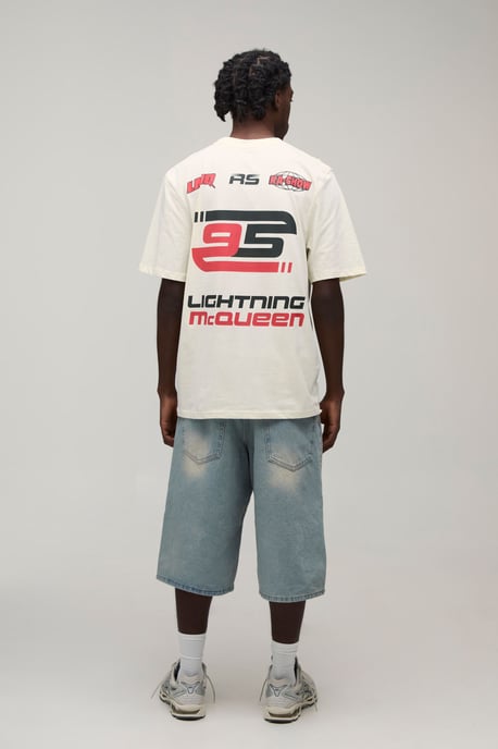 Tall Regular Lightning McQueen Motor License Print T-shirt - Image 2