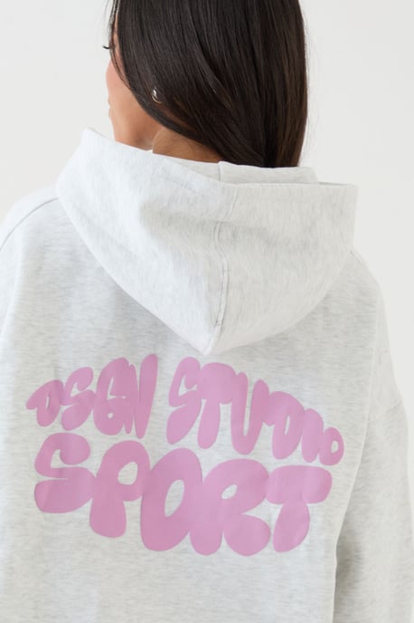 DSGN Studio Sport Bubble Slogan Oversized Hoodie - Image 4