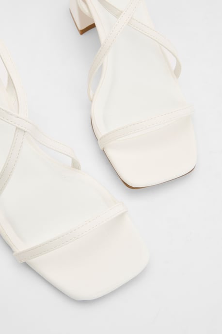Mid Block Cross Front Strappy Heels - Image 5