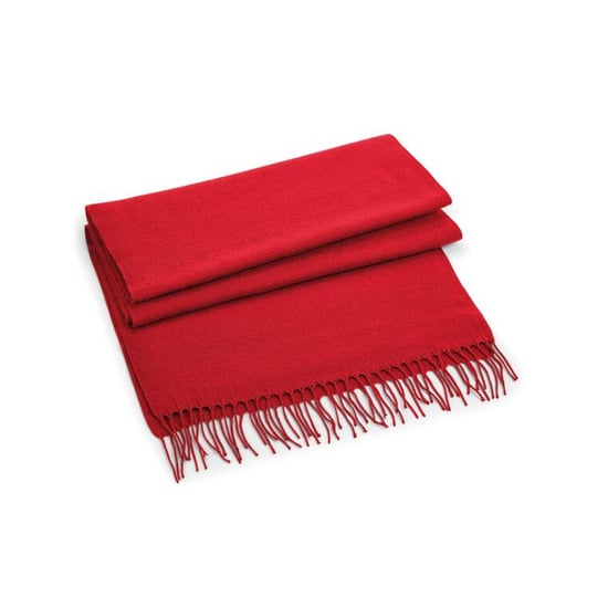 Beechfield Klassieke geweven sjaal voor volwassenen (Klassiek rood) - Image 1