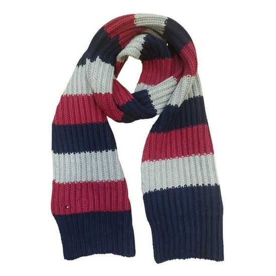 Tommy Hilfiger Geribbelde sjaal voor kinderen (Marineblauw/Grijs/Klaret) - Image 2
