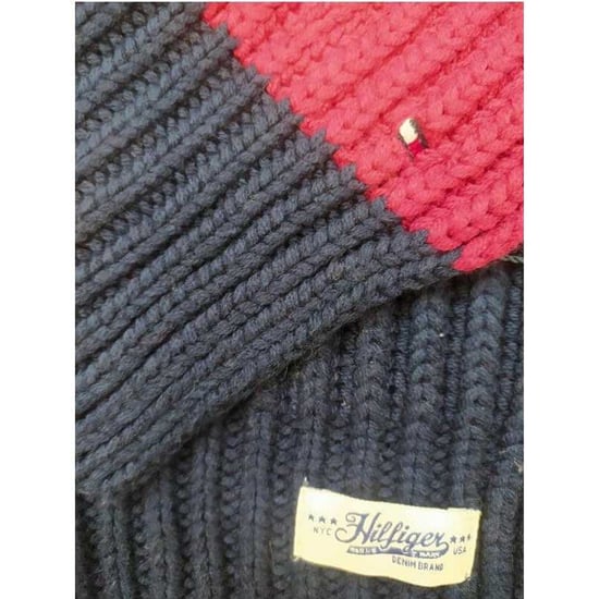 Tommy Hilfiger Geribbelde sjaal voor kinderen (Marineblauw/Grijs/Klaret) - Image 3