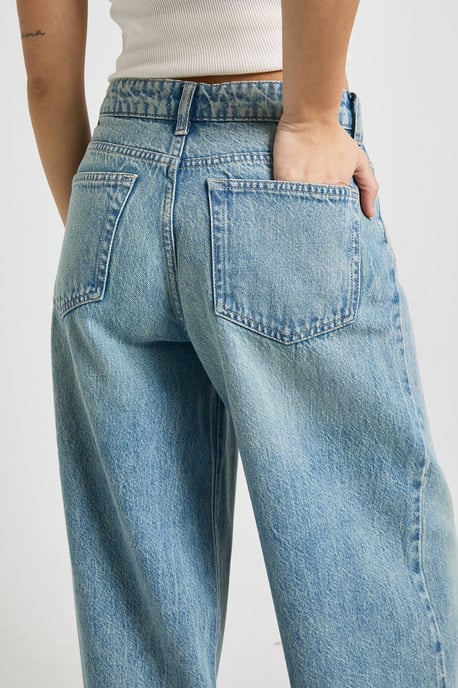 Basics Mid Waist Boyfriend Jean - Image 4
