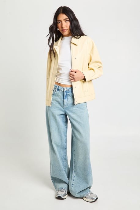 Tall Boohoo Basics Mid Waist Boyfriend Jean - Image 1