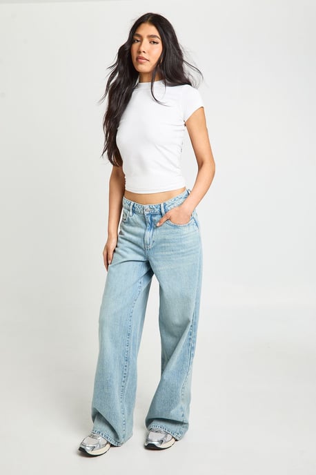 Tall Boohoo Basics Mid Waist Boyfriend Jean - Image 3