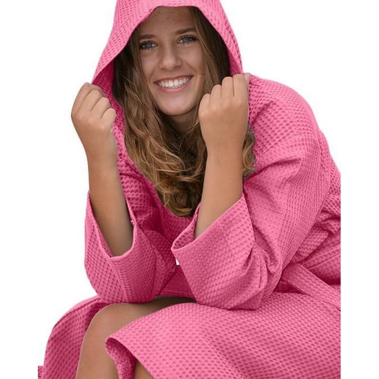 ARTG Womens/Ladies Robezz Waffle Hooded Dressing Gown (Pink) - Image 3