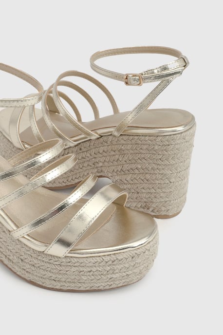Wide Fit Strappy 2 Part Wedges - Image 6