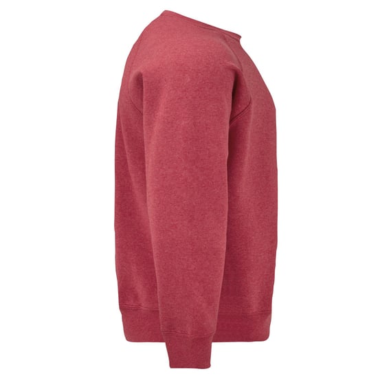 Fruit of the Loom Mens Classic Raglan Jumper (Heather Red) - Image 3