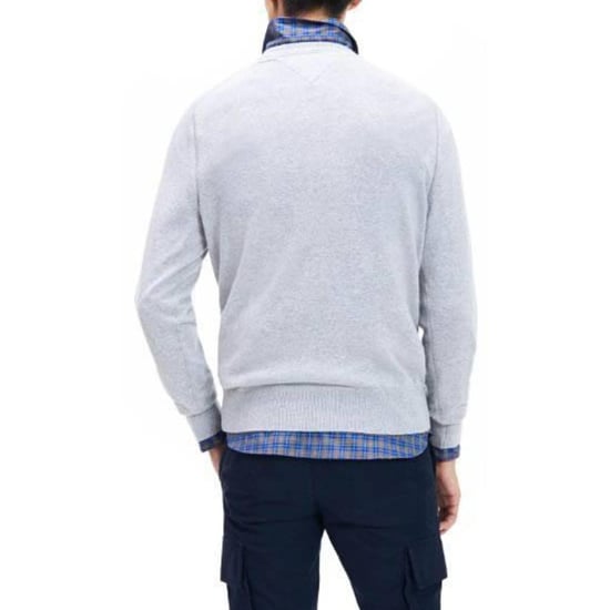 Tommy Hilfiger Heren Sweater Top Katoenmix V Hals (Grijs) - Image 2