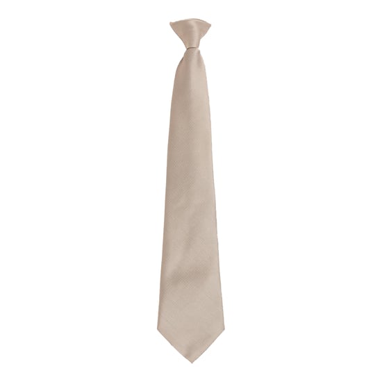 Premier Colours Orginals Fashion Clip-On Tie (Khaki Grey) - Image 1