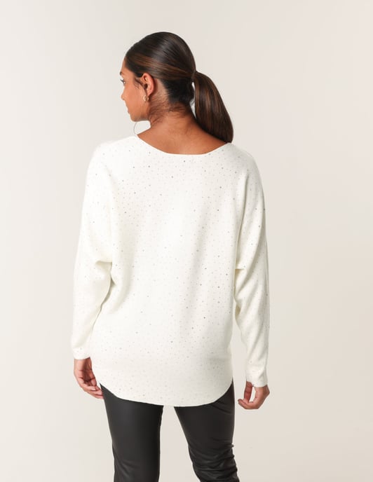 Jumper With Silver Rhinestones - Image 4
