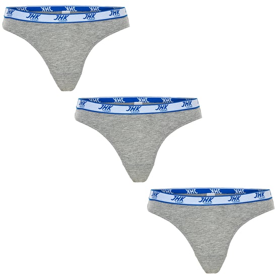JHK Dames/Dames Melange String (Set van 3) (Grijze Melange) - Image 1