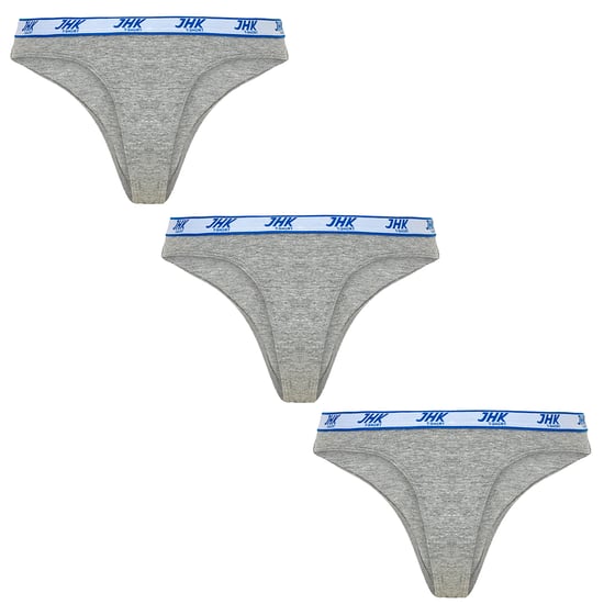 JHK Dames/Dames Melange String (Set van 3) (Grijze Melange) - Image 2